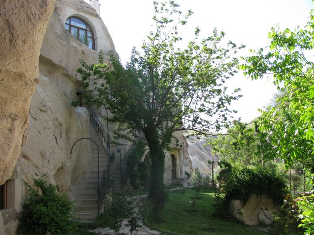 The Grounds of the Gamirasu Cave Hotel (photo by Dee Andrews)